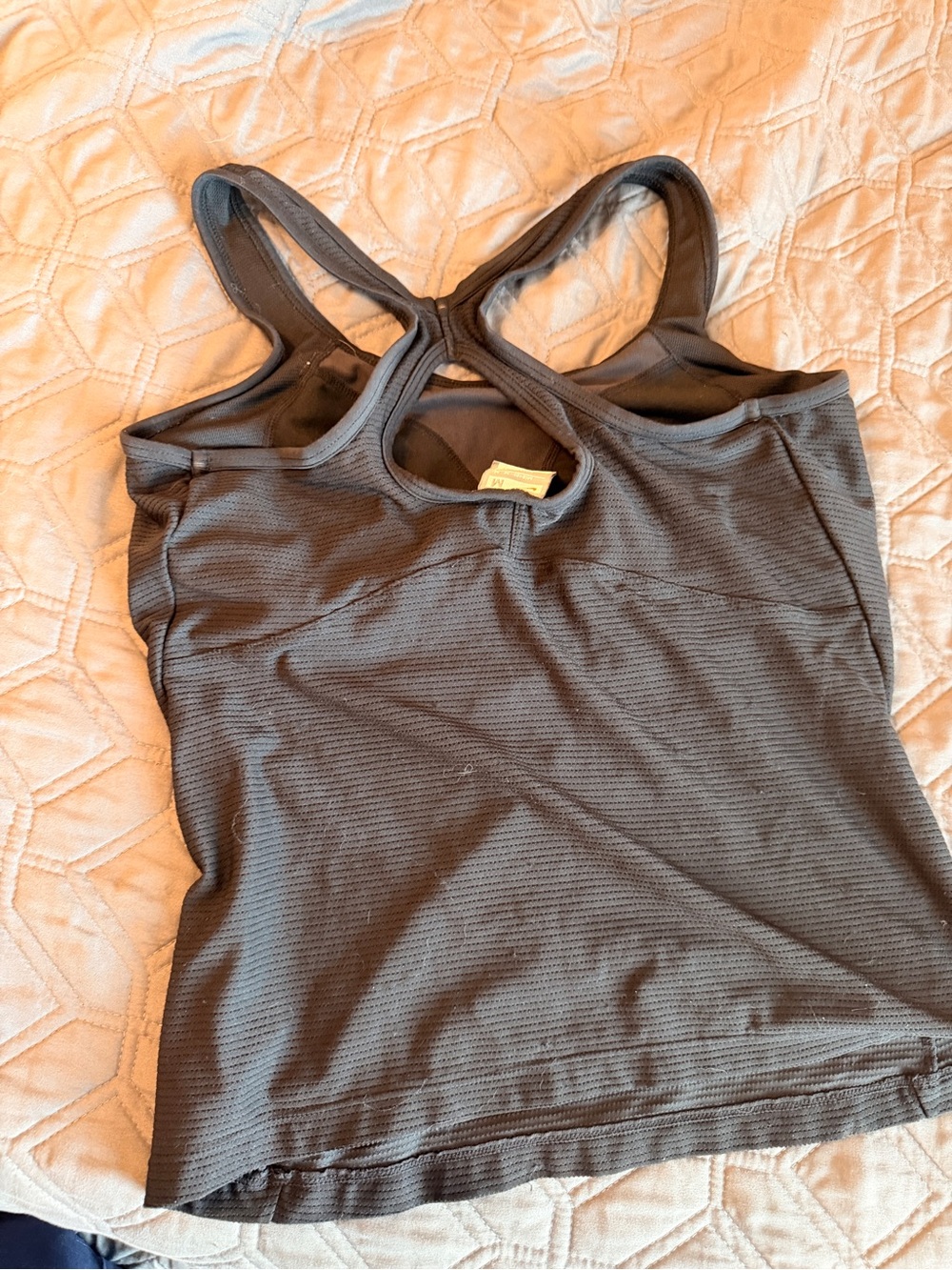 Nike Gray Racerback Performance workout Tank Top - Picture 2 of 3